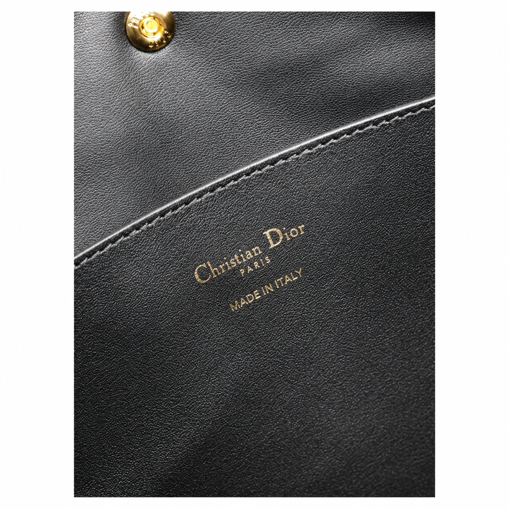 Dior Toujours Small Tote Bag in Black with Christian Dior Logo