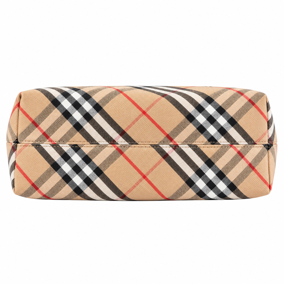 Burberry Beige Check Shoulder Tote