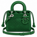 Lady Dior Medium Wicker Bag in Grass Green