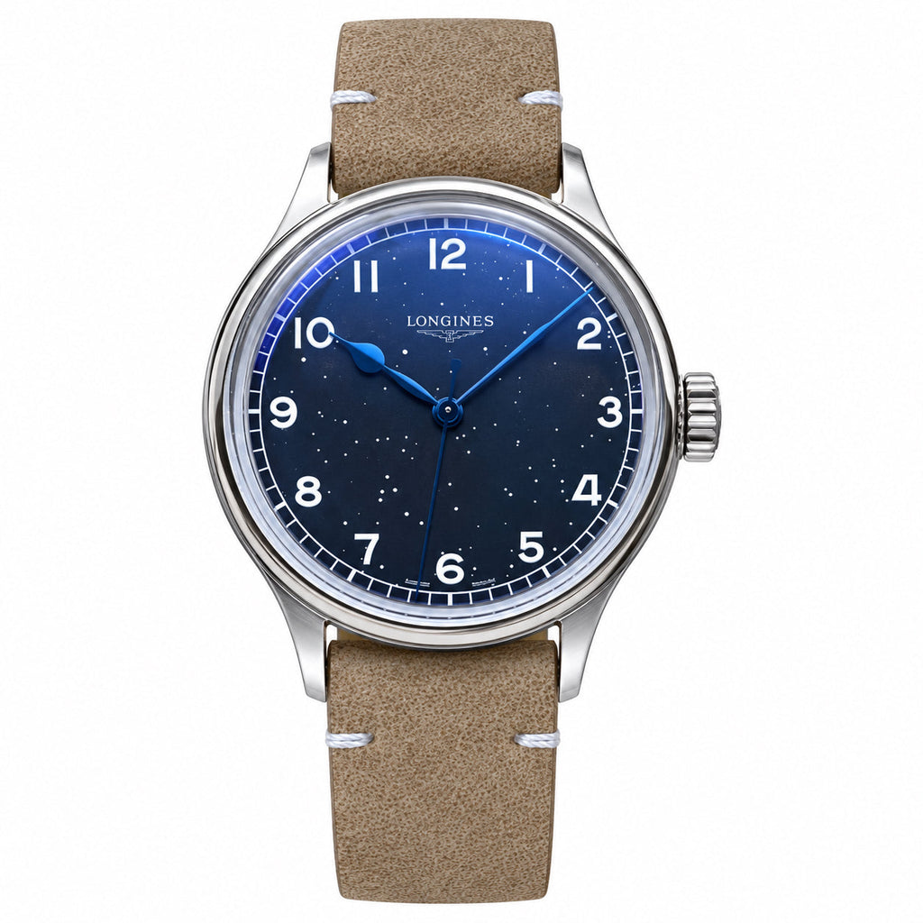 Longines Heritage Military – Blue Starry Dial Leather Strap