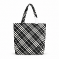 Burberry Monochrome Check Shoulder Tote
