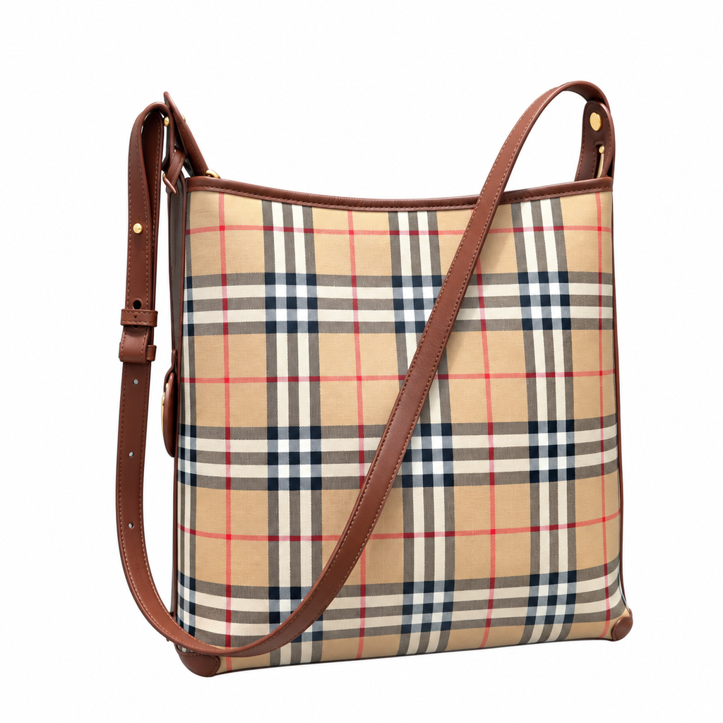 Burberry Heritage Check Day-to-Day Shoulder Bag