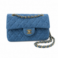 Chanel Blue Quilted Flap Chain Bag