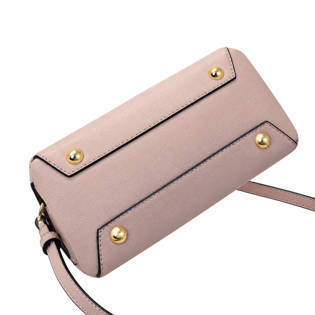 Burberry Pink Leather Top Handle Bag