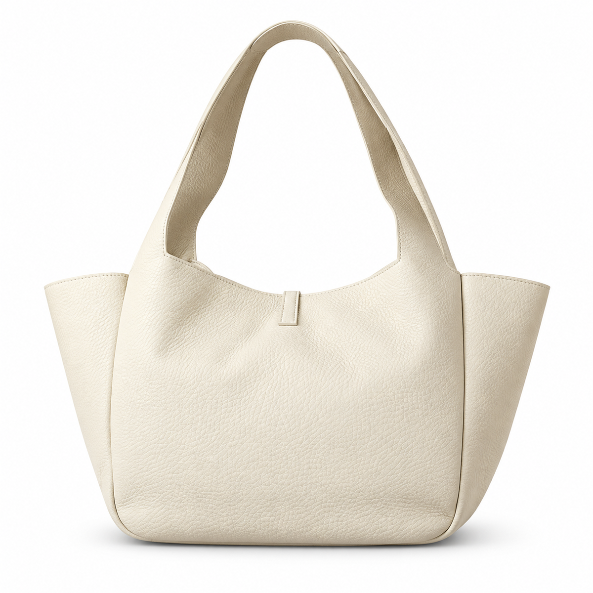 Saint Laurent YSL Bea Tote Bag – Cream Grained Leather
