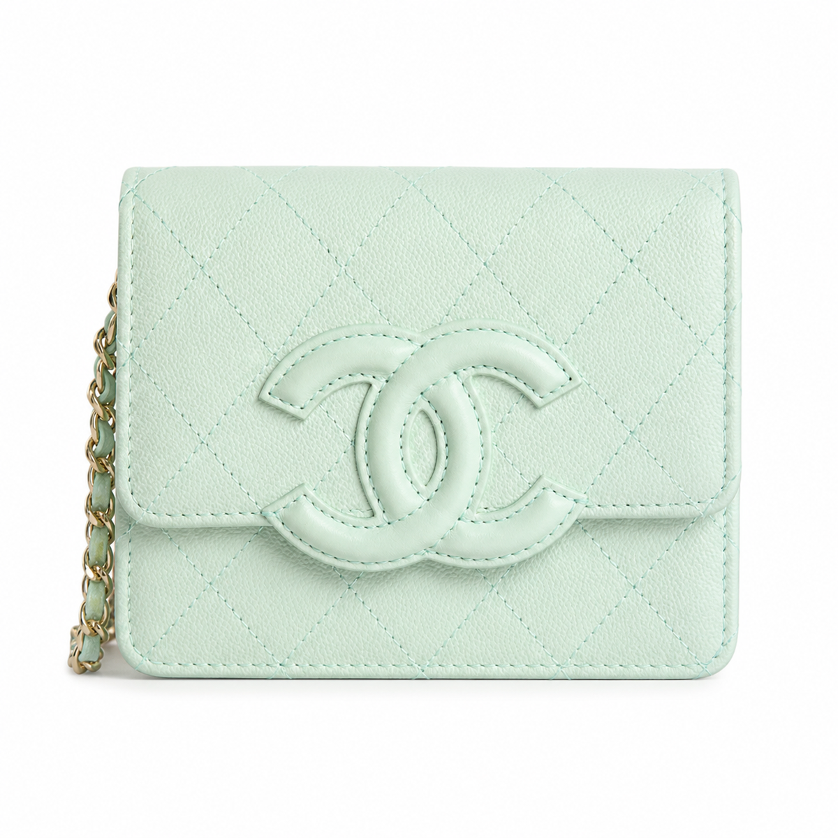 Chanel Compact Quilted Crossbody Bag