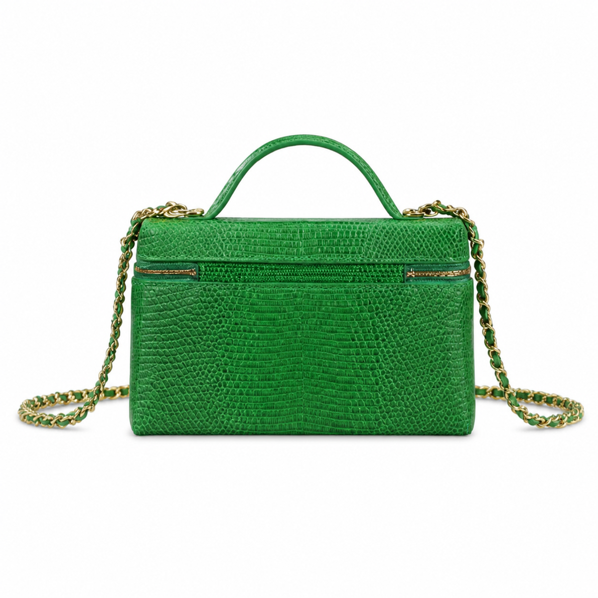 Chanel Green Embossed Crossbody Bag