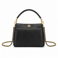 Chanel Quilted Metal-Accent Shoulder Bag