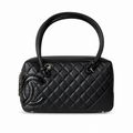 Chanel Black Quilted Bowler Bag