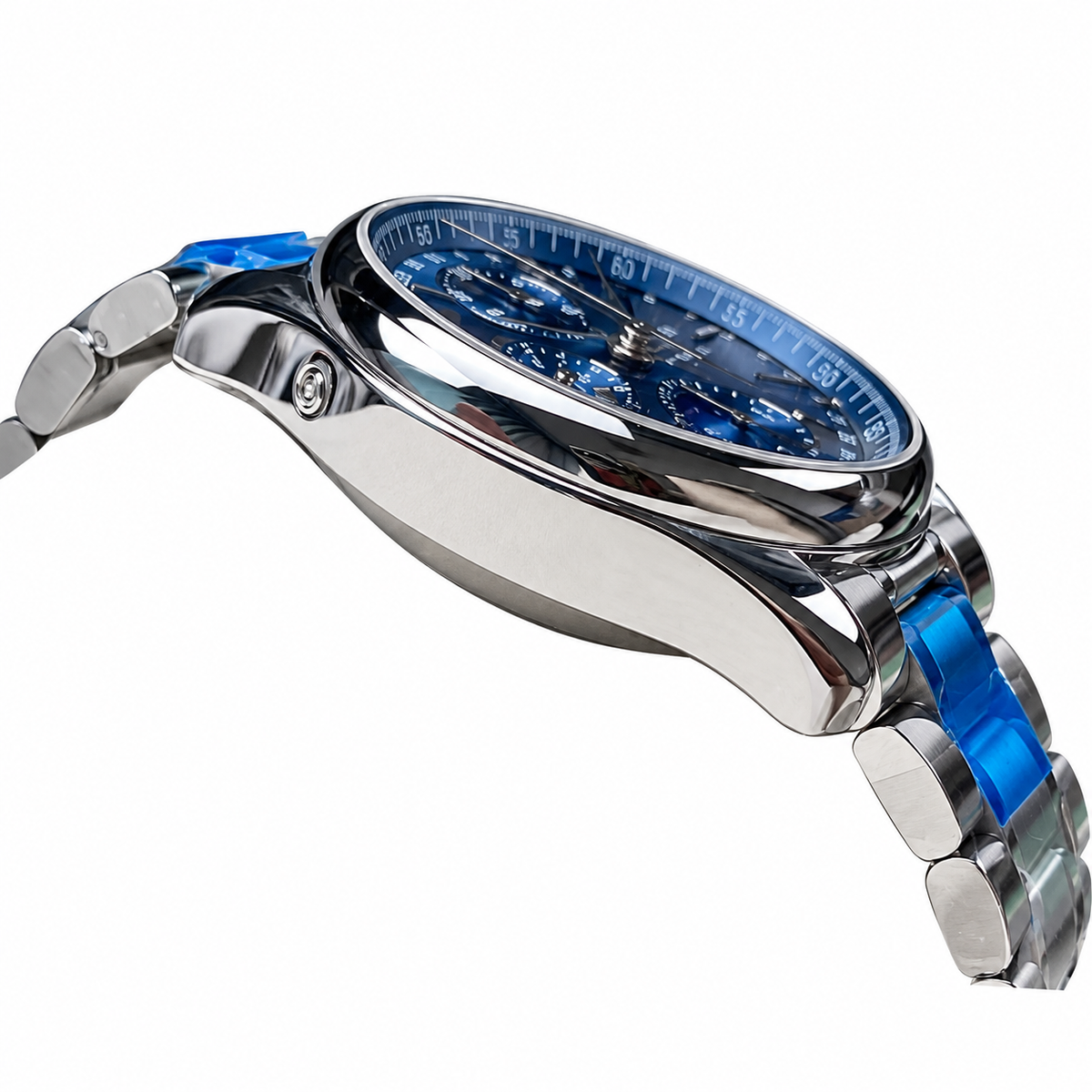Longines Master Collection Moonphase Chronograph Blue Dial