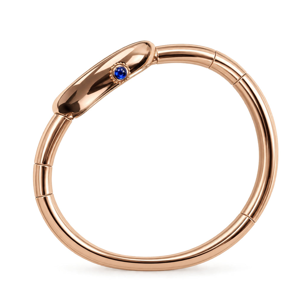 Cartier Baignoire — 18K Rose Gold, White Oval Dial, Roman Numerals & Rose Gold Bangle, Women