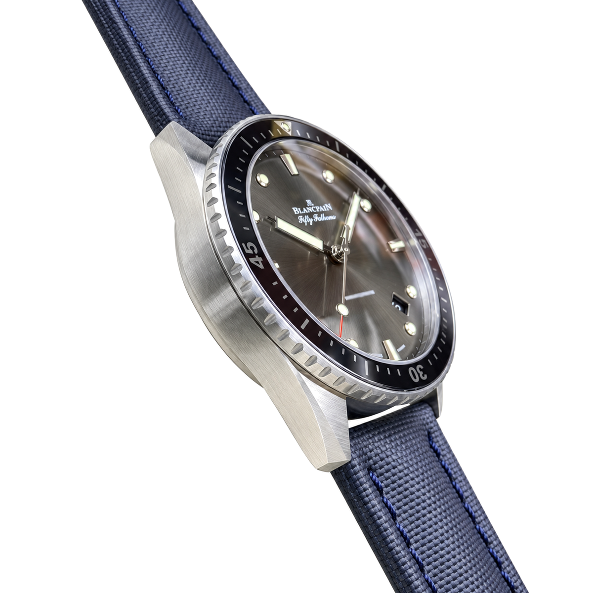 Blancpain Fifty Fathoms Bathyscaphe – Grey Dial Black Ceramic Bezel Swiss Automatic Dive Watch