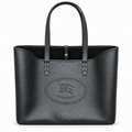 Burberry Textured Knight Logo Tote